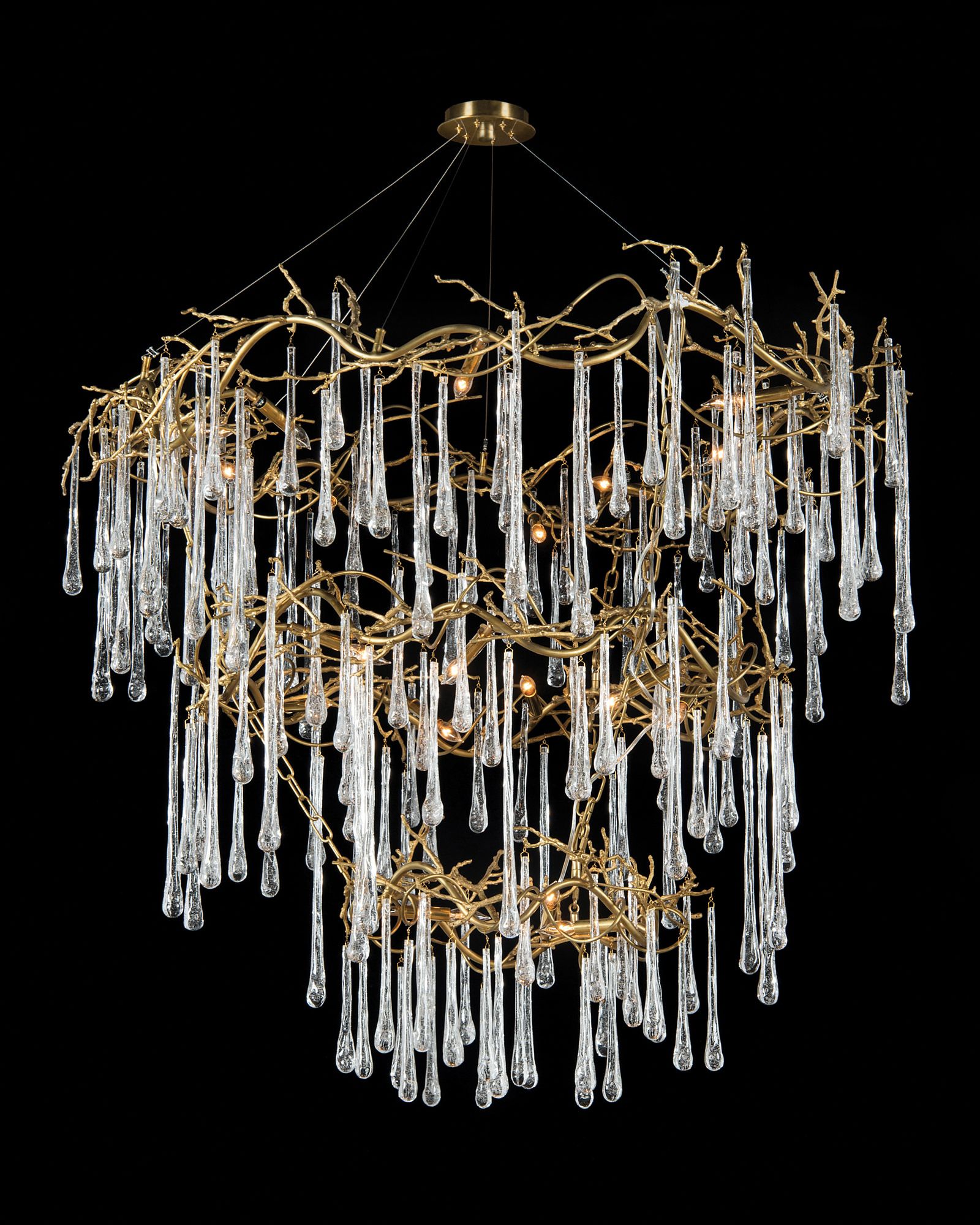 branched crystal light fittings