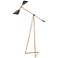 John Richard Brass Pivoting Floor Lamp