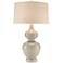 John Richard Double Gourd Aqua Table Lamp