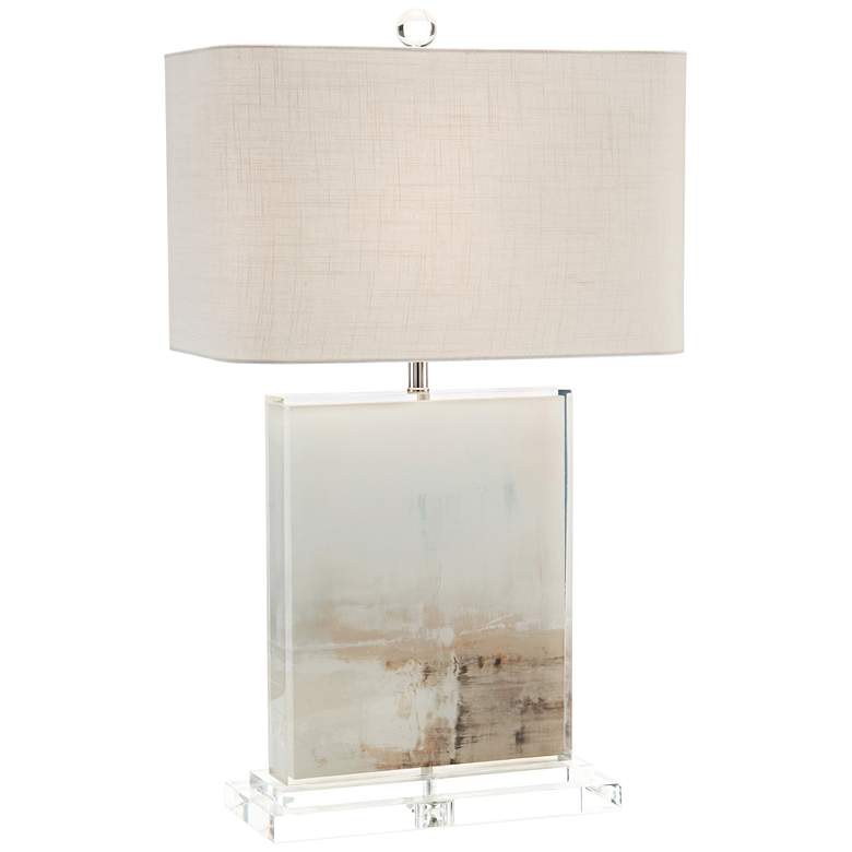 Image 1 John Richard Dune Tan and Off-White Table Lamp