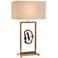 John Richard Floating Agate Antique Brass Table Lamp