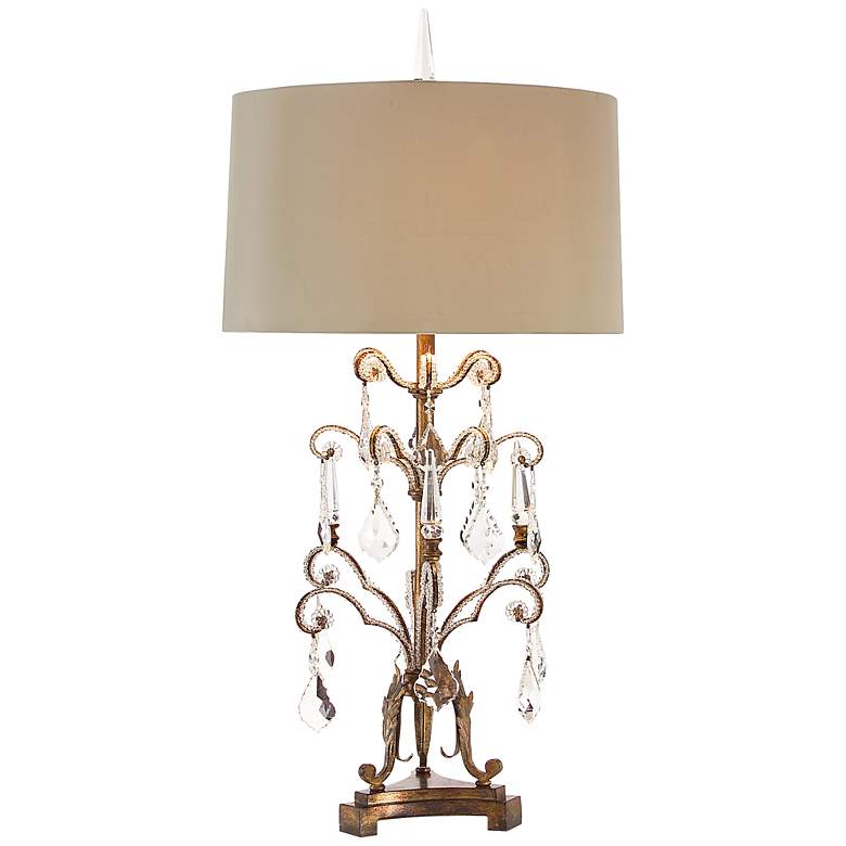 Image 1 John Richard French Girandole Tall Crystal Table Lamp