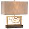 John Richard Golden Stack Arch Accent Table Lamp