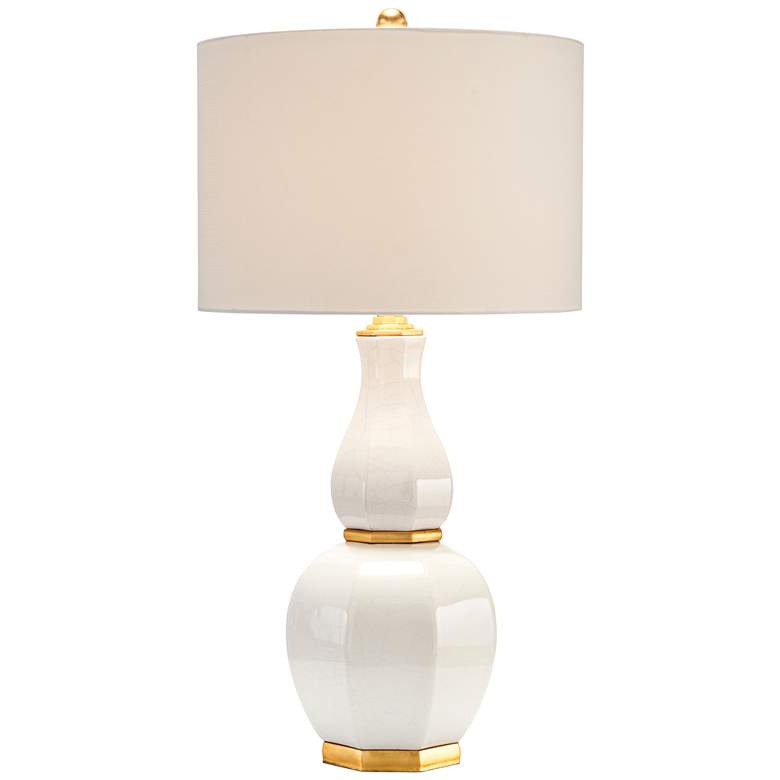 Image 1 John Richard Joie White Luminous Gourd Ginger Jar Table Lamp
