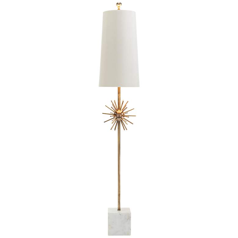 Image 1 John Richard Orbit Brass Studded-Sphere Table Lamp