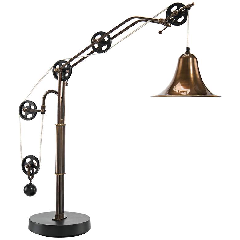 Image 1 John Richard Pulley Brass Task Desk Lamp
