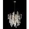 John Richard Shiro Noda 35" Antique Brass Glass 11-Light Chandelier