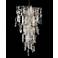 John Richard Shiro Noda 38"W Brass Glass Cluster Chandelier