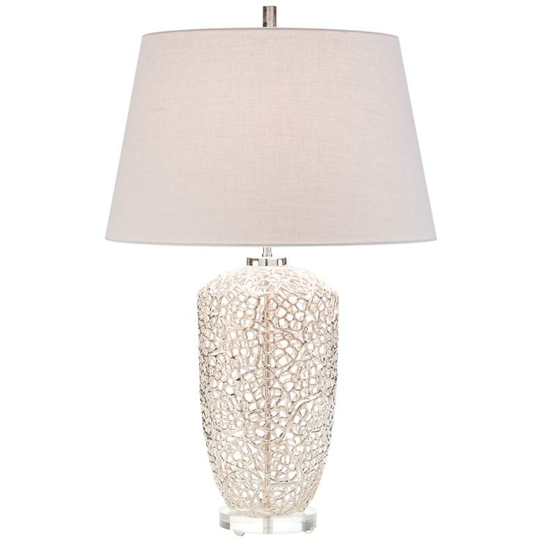 Image 1 John Richard Silver Vines Nickel-plated Table Lamp