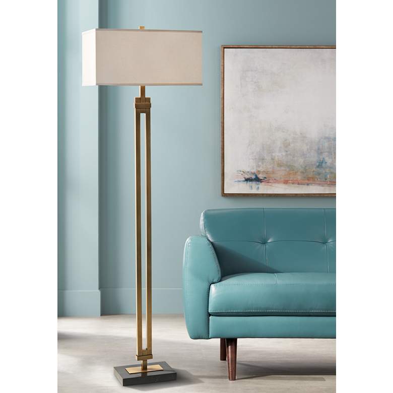 Image 1 John Richard Simplicity Brass Floor Lamp