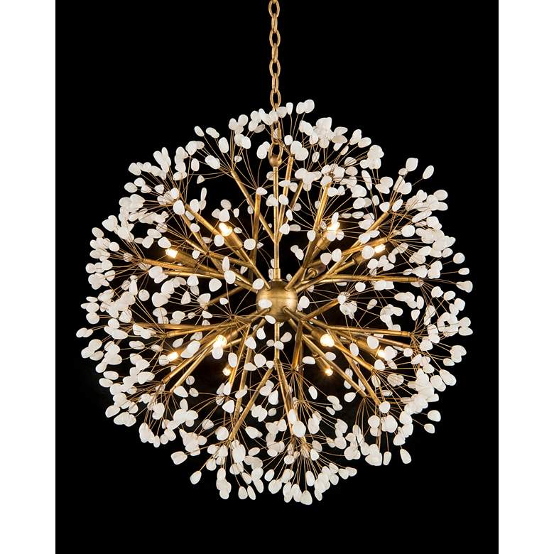 Image 1 John Richard Spherical 28 1/2" Wide Gold 12-Light Chandelier