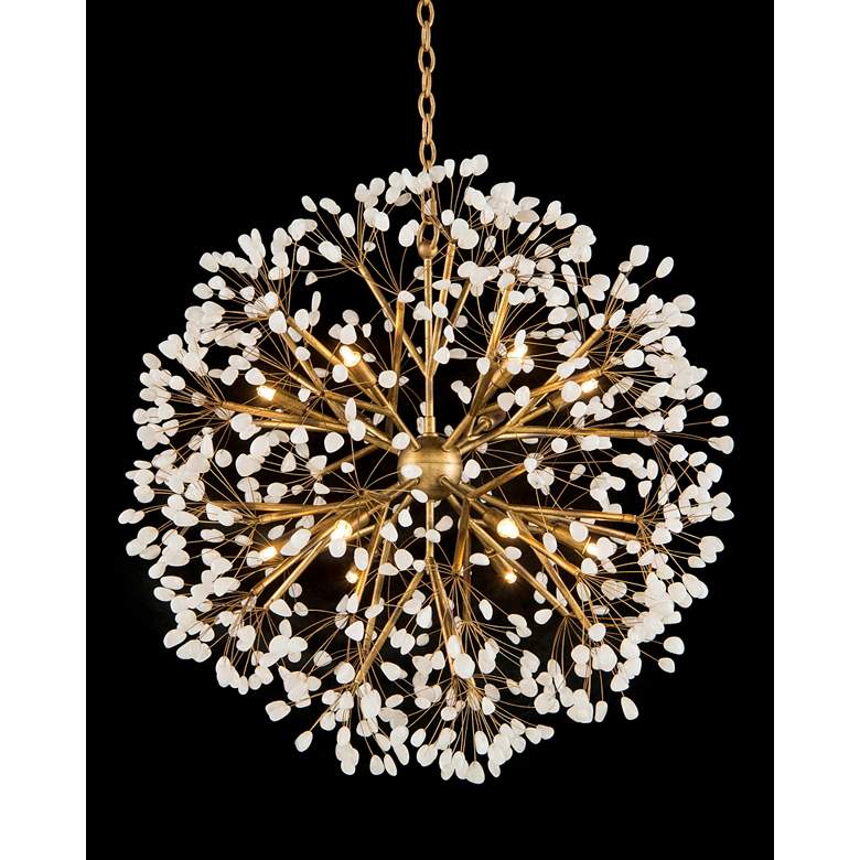 Image 1 John Richard Spherical 28 1/2 inch Wide Gold 12-Light Chandelier