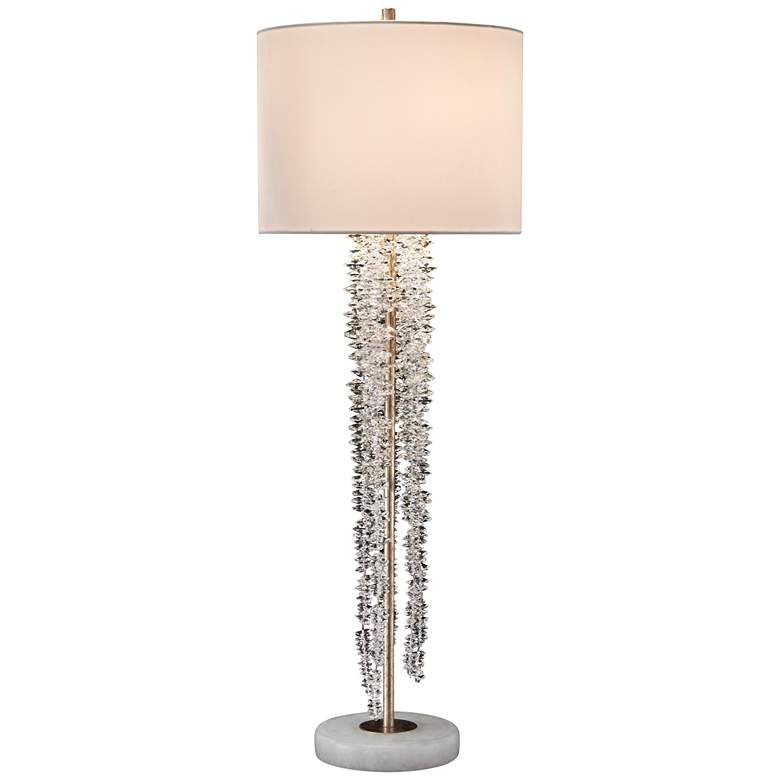 Image 1 John Richard Tall Cascading Waterfall Crystal Table Lamp