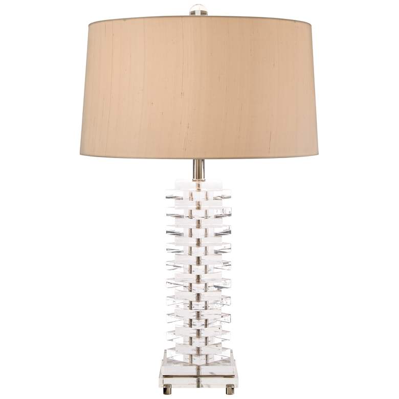 Image 1 John Richard The Blocks Clear Acrylic Table Lamp