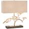 John Richard Zay Gray Concrete and Gold Leaf Tree Table Lamp