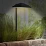 3_John Timberland 23" Textured Black LED Landscape Path Lights Set of 2 more views