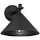 John Timberland Apex 9 3/4" High Textured Black Outdoor Wall Light