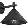 5_John Timberland Apex 9 3/4" High Textured Black Outdoor Wall Light more views