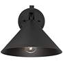 6_John Timberland Apex 9 3/4" High Textured Black Outdoor Wall Light more views