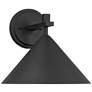 7_John Timberland Apex 9 3/4" High Textured Black Outdoor Wall Light more views