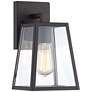 2_John Timberland Arrington 10 3/4" Black and Clear Glass Outdoor Light