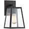 John Timberland Arrington 10 3/4" Black and Clear Glass Outdoor Light
