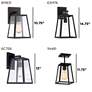 7_John Timberland Arrington 10 3/4" Black and Clear Glass Outdoor Light more views
