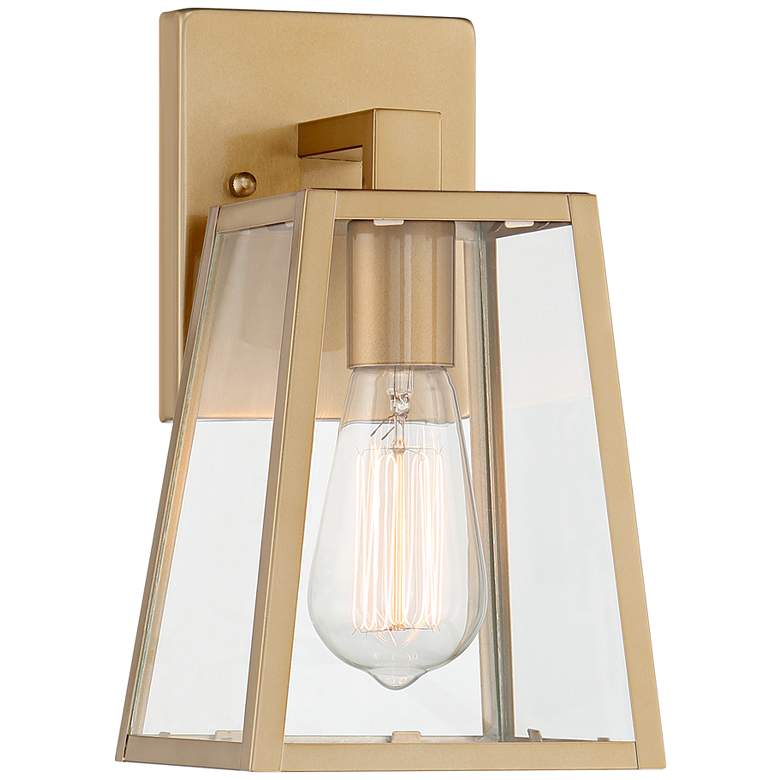 Image 1 John Timberland Arrington 10 3/4" High Soft Gold Wall Sconce