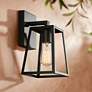 7_John Timberland Arrington 10 3/4" Mystic Black Outdoor Lights Set of 2 more views