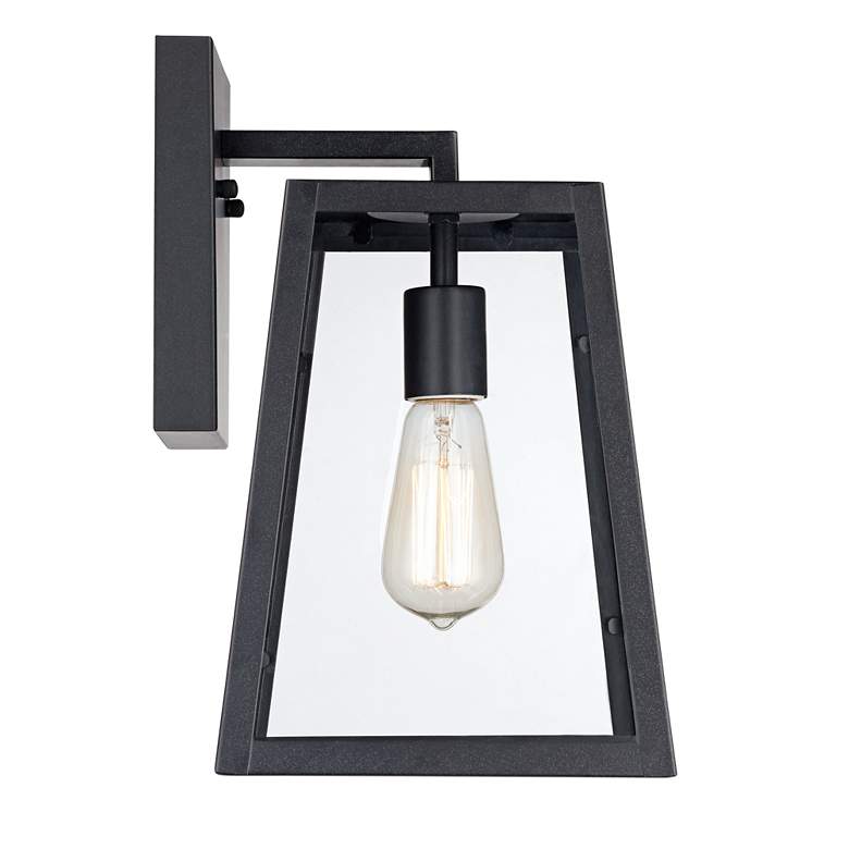 Image 7 John Timberland Arrington 13" High Mystic Black Wall Lights Set of 2 more views