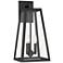John Timberland Arrington 20" Glass Mystic Black Outdoor Wall Light