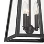 3_John Timberland Arrington 20" Glass Mystic Black Outdoor Wall Light more views