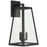5_John Timberland Arrington 20" Glass Mystic Black Outdoor Wall Light more views