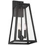 6_John Timberland Arrington 20" Glass Mystic Black Outdoor Wall Light more views