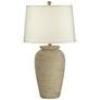 2_John Timberland Austin 28" Sand Ridged Jug Southwest Rustic Table Lamp