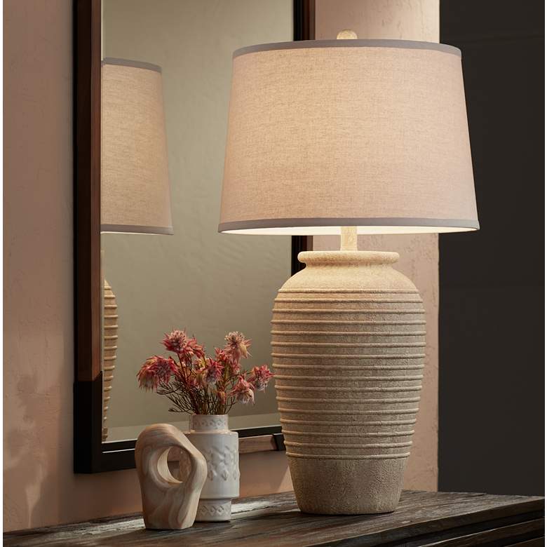 Image 3 John Timberland Austin 28" Southwest Rustic Table Lamp with USB Dimmer more views