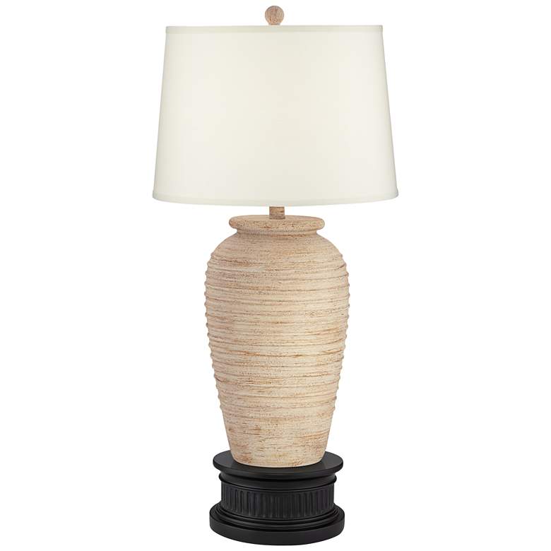 Image 1 John Timberland Austin Sand 32 1/4 inch Southwest Table Lamp with Riser