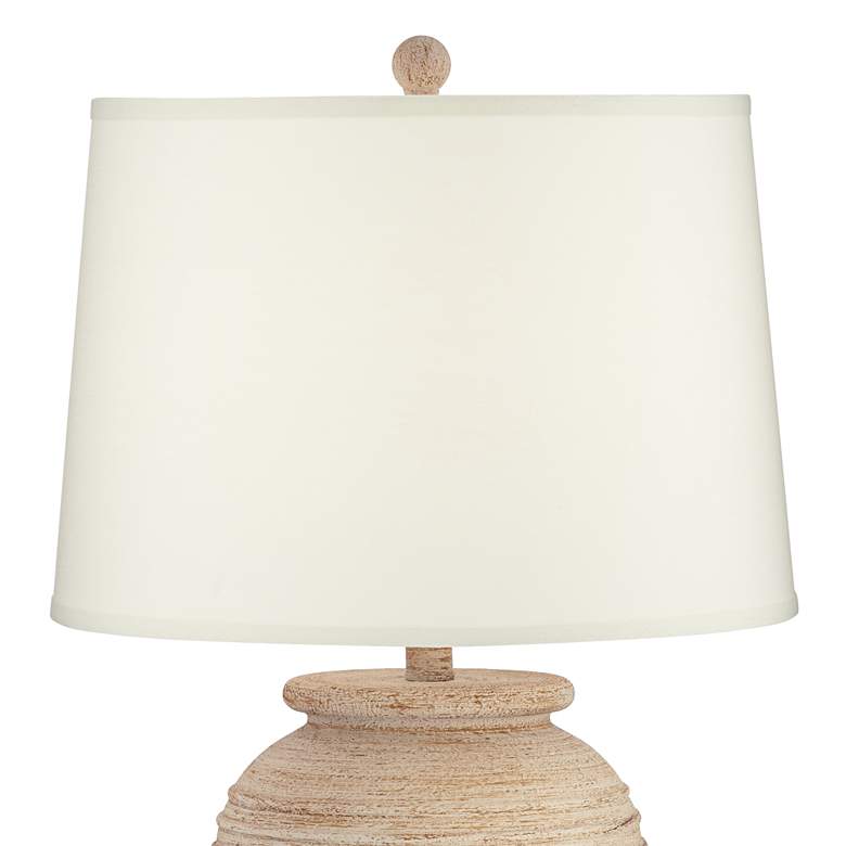 Image 3 John Timberland Austin Sand 32 1/4 inch Southwest Table Lamp with Riser more views