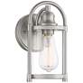 2_John Timberland Avani 10 1/4" Brushed Nickel Outdoor Wall Light