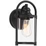 2_John Timberland Avani 10 1/4" High Black Outdoor Lantern Wall Light