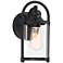 John Timberland Avani 10 1/4" High Black Outdoor Lantern Wall Light