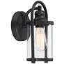4_John Timberland Avani 10 1/4" High Black Outdoor Lantern Wall Light more views