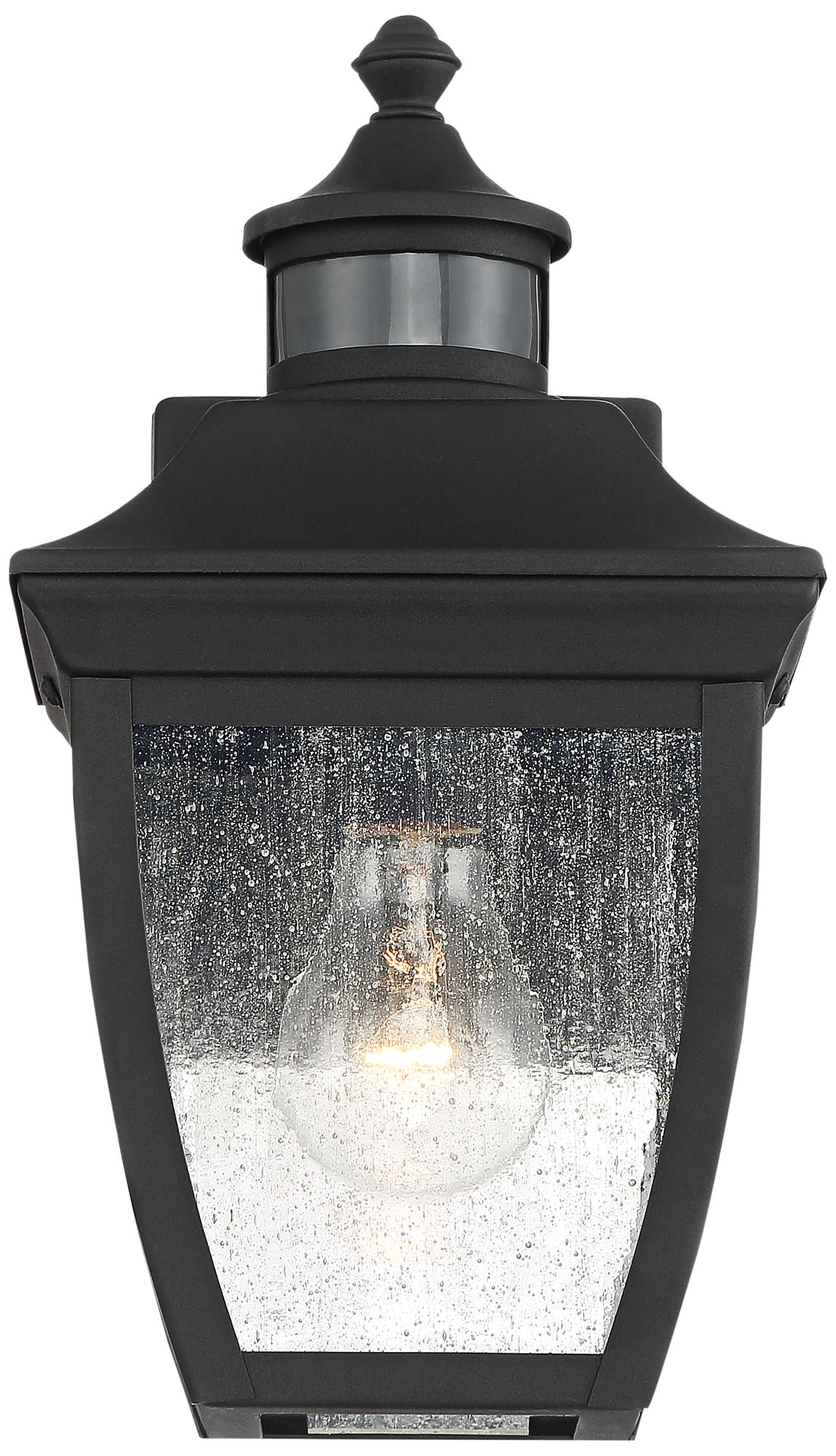 Image 5 John Timberland Beaufort 12" Black Motion Sensor Outdoor Wall Light more views