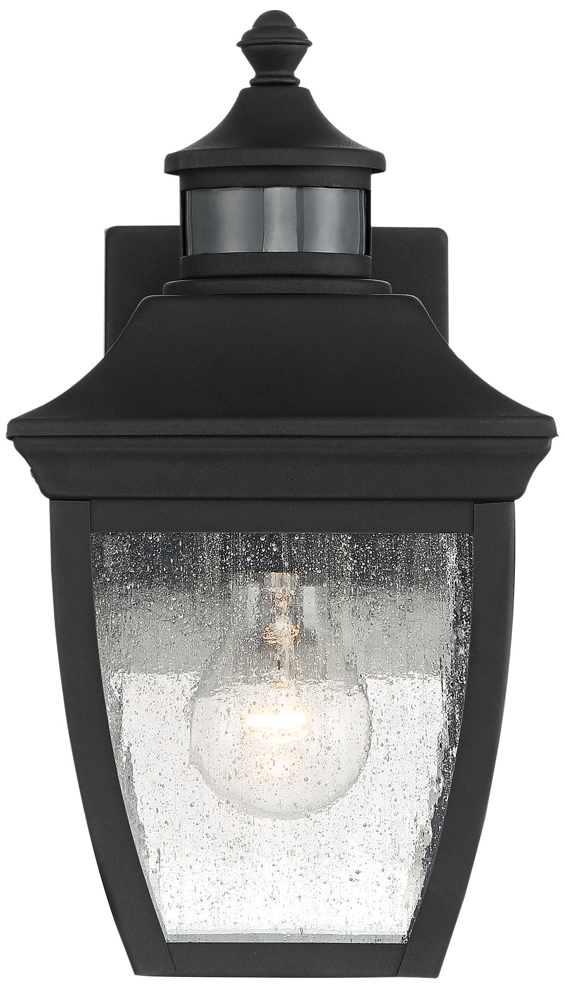 Image 6 John Timberland Beaufort 12" Black Motion Sensor Outdoor Wall Light more views