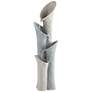 Thumbnail2 of John Timberland Bell 34" High Gray Stone 4-Tier Modern Fountain
