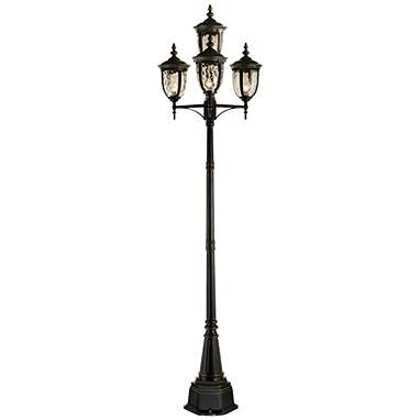 John Timberland Bellagio 102" Bronze Outdoor 4-Light Street Lantern