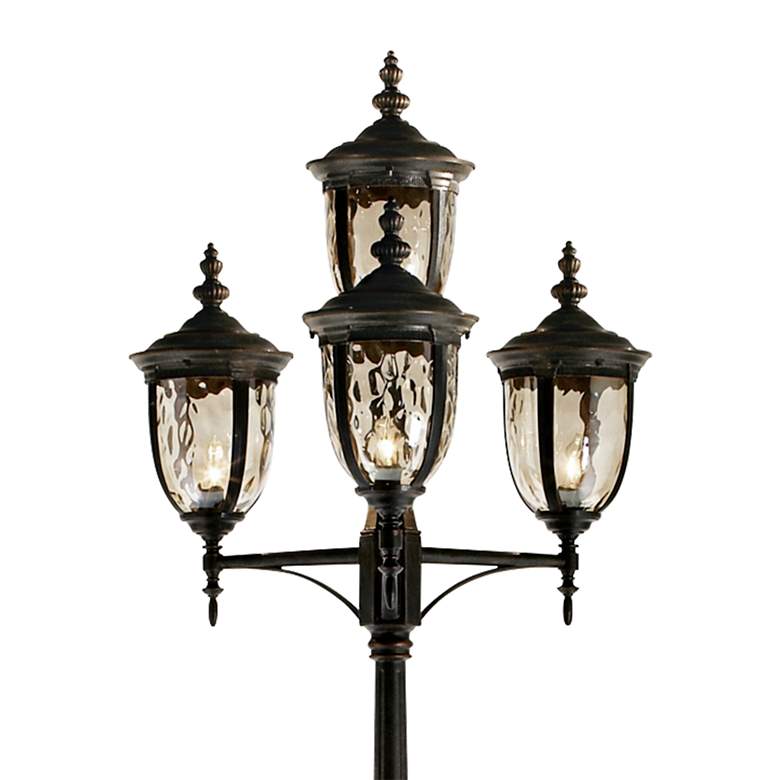 Image 3 John Timberland Bellagio 102" Bronze Outdoor 4-Light Street Lantern more views