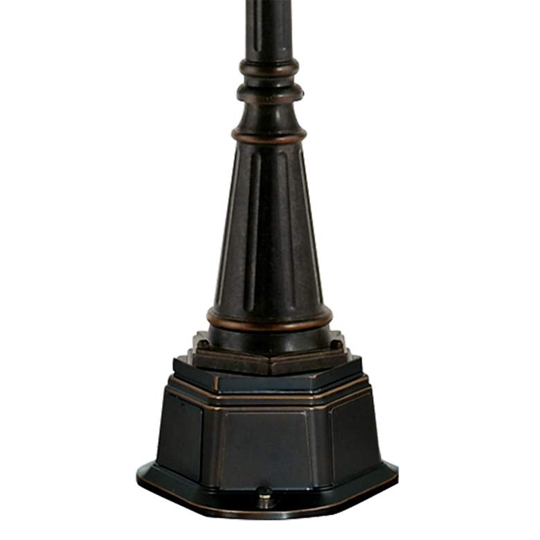 Image 4 John Timberland Bellagio 102" Bronze Outdoor 4-Light Street Lantern more views