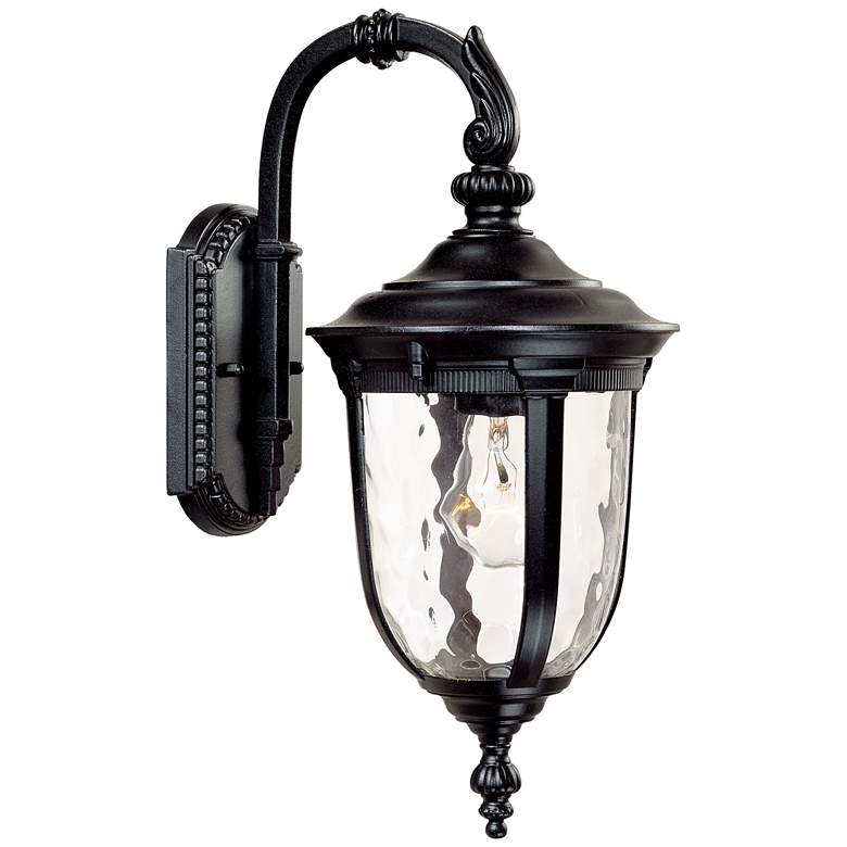 Image 3 John Timberland Bellagio 16 1/2" Black Finish Downbridge Outdoor Light