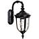 John Timberland Bellagio 16 1/2" Black Finish Downbridge Outdoor Light